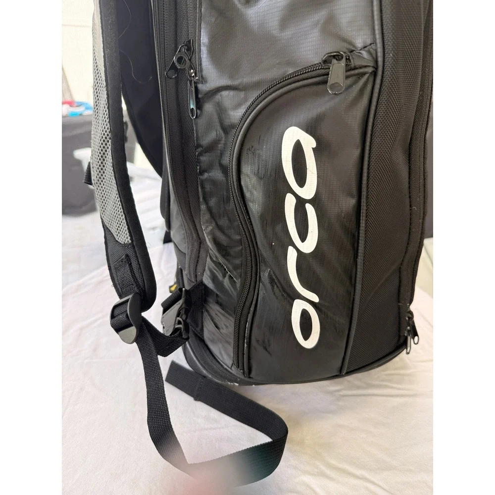 Orca Triathlon Transition Backpack Black Gear Bag Training Race Day